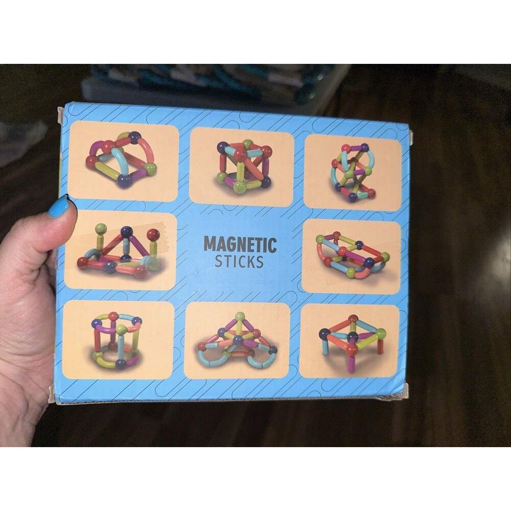 Magnetic Sticks 40 Pc STEM Montessori Learning Puzzle